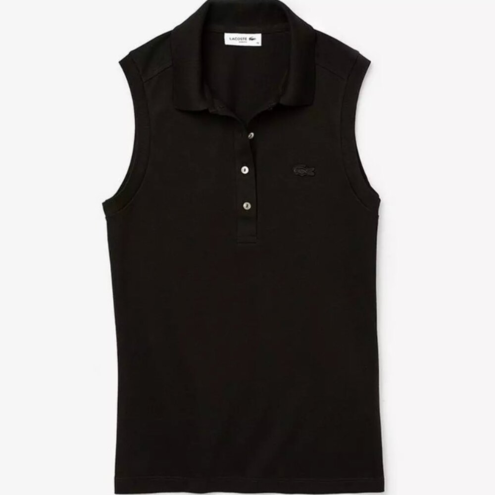Lacoste Women's Sleeveless Pique Polo